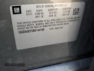 2011 Cadillac CTS z VIN 1G6DA5EY5B0144188, wystawiony jako Copart lot #53520765 z przebiegiem 90 380 mil mil oraz Szkoda całkowita • Salvage title. Historia ofert i sprzedaży dostępna na DreamBid. Obrazek 12.