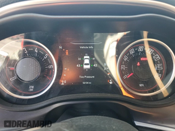 2020 Dodge Challenger SXT with VIN 2C3CDZAG3LH211327, listed as a Copart auction lot 54799735 with 54,104 mi miles and Salvage Title. Bid and sale history available at DreamBid. Image 9.