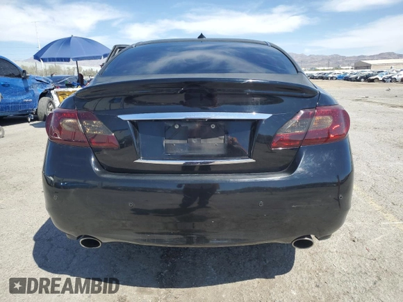 2013 Infiniti M37 with VIN JN1BY1AP7DM511547, listed as a Copart auction lot 52928405 with 116,278 mi miles and Salvage Title. Bid and sale history available at carsss.com. Image 6.