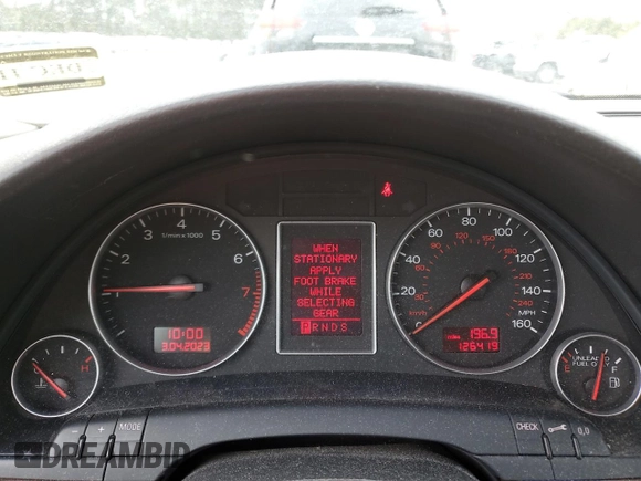 2005 Audi A4 3.0L with VIN WAULT68E15A108729, listed as a Copart auction lot 47339275 with 126,419 mi miles and Salvage Title. Bid and sale history available at carsss.com. Image 9.