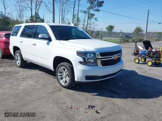 2018 Chevrolet Tahoe Commercial with VIN 1GNLCDEC5JR240874, listed as a IAAI auction lot 41672267 with 43,246 mi miles. Bid and sale history available at carsss.com. Image 1.