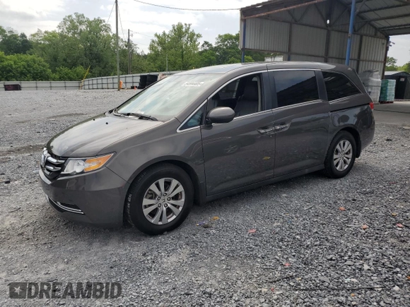 2017 Honda Odyssey EX-L with VIN 5FNRL5H62HB007324, listed as a Copart auction lot 54594405 with 160,638 mi miles and Clean Title. Bid and sale history available at DreamBid. Image 1.