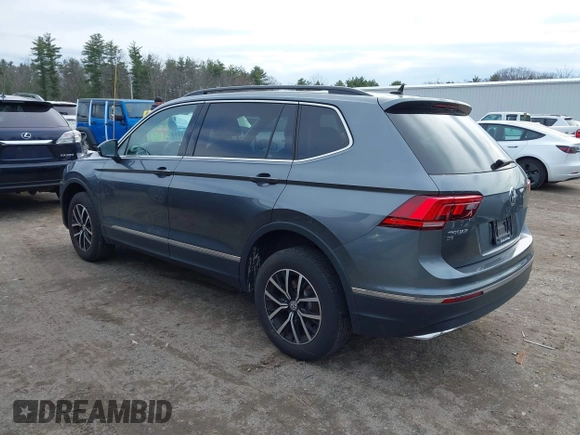 2021 Volkswagen Tiguan SE with VIN 3VV2B7AX6MM054611, listed as a IAAI auction lot 41978323 with 23,029 mi miles and . Bid and sale history available at DreamBid. Image 3.