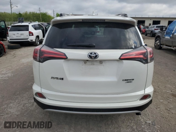2016 Toyota RAV4 Limited with VIN 2T3DFREVXGW495077, listed as a Copart auction lot 55533505 with 122,483 mi miles and Salvage title. Bid and sale history available at DreamBid. Image 6.