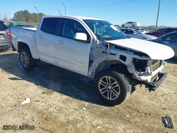 2022 Chevrolet Colorado 2WD Work Truck with VIN 1GCGSBEN5N1181946, listed as a IAAI auction lot 41336701 with 32,406 mi miles. Bid and sale history available at carsss.com. Image 1.