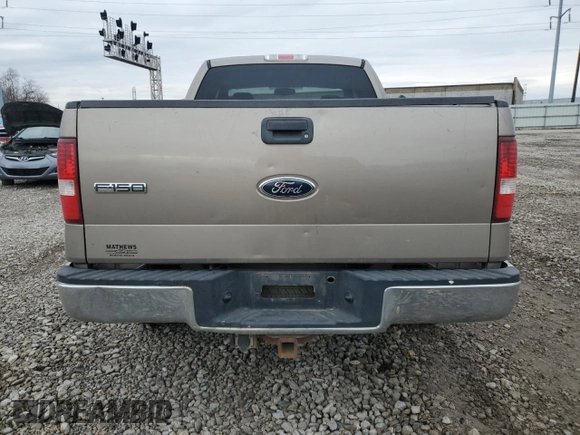 2005 Ford F-150 XLT with VIN 1FTPX12535NA41256, listed as a Copart auction lot 48855425 with 178,062 mi miles and Salvage Title. Bid and sale history available at carsss.com. Image 6.