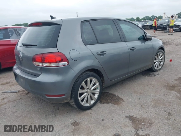2013 Volkswagen Golf TDI w/Sunroof & Nav with VIN WVWNM7AJ3DW121845, listed as a IAAI auction lot 42414147 with 92,478 mi miles and . Bid and sale history available at DreamBid. Image 4.