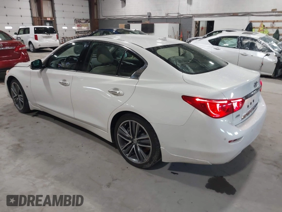 2015 Infiniti Q50 z VIN JN1BV7ARXFM409367, wystawiony jako IAAI lot #41912056 z przebiegiem 126 382 mil mil oraz . Historia ofert i sprzedaży dostępna na DreamBid. Obrazek 3.