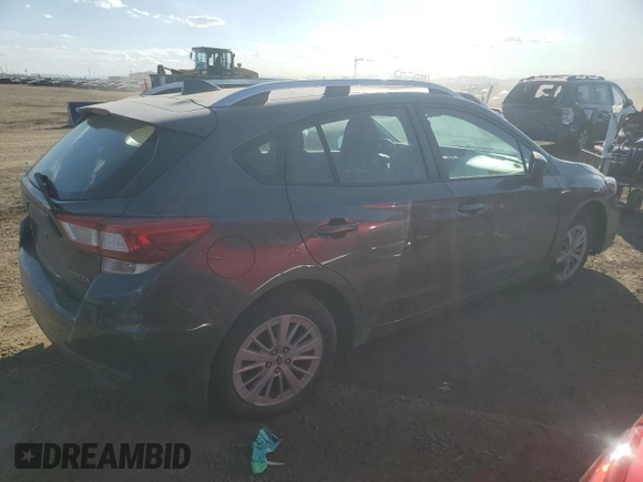 2018 Subaru Impreza Premium z VIN 4S3GTAD65J3714846, wystawiony jako Copart lot #49078525 z przebiegiem 52 624 mil mil oraz Szkoda całkowita • Salvage title. Historia ofert i sprzedaży dostępna na DreamBid. Obrazek 3.