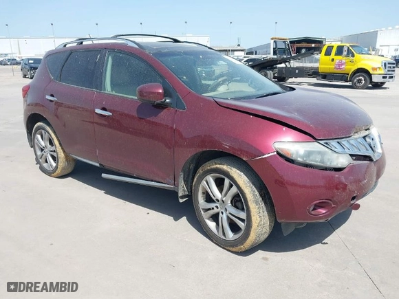 2010 Nissan Murano LE with VIN JN8AZ1MW2AW123753, listed as a IAAI auction lot 41826770 with 240,165 mi miles. Bid and sale history available at carsss.com. Image 1.