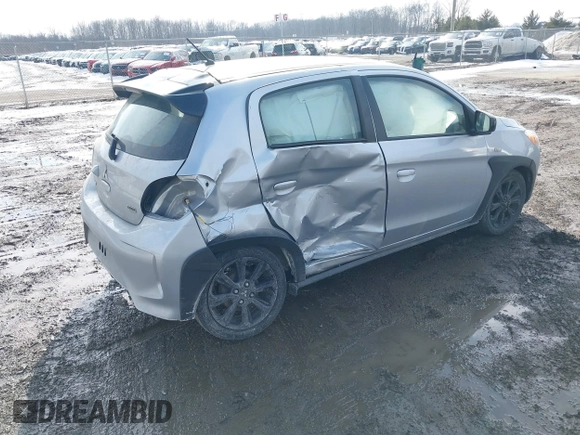 2023 Mitsubishi Mirage Black Edition с VIN ML32AWHJ7PH000985, выставлен на аукционе IAAI как лот 41715630 с пробегом 33 582 миль миль и . История ставок и продаж доступна на DreamBid. Изображение 4.
