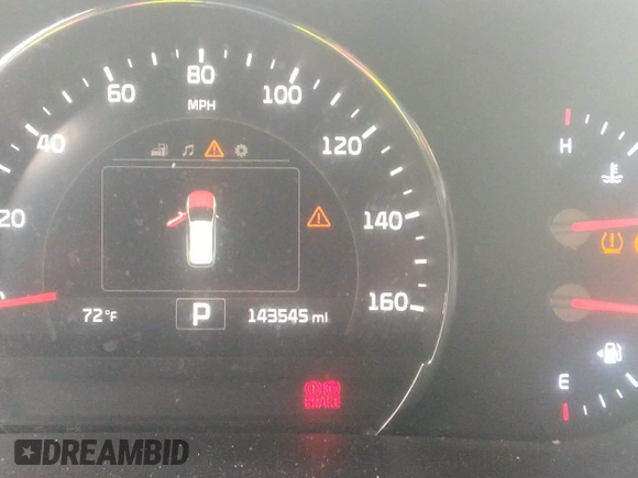 2017 Kia Sorento EX V6 with VIN 5XYPH4A53HG298364, listed as a IAAI auction lot 40528964 with 143,545 mi miles. Bid and sale history available at carsss.com. Image 7.