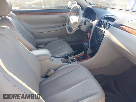 2002 Toyota Solara SE with VIN 2T1FF28P22C600209, listed as a IAAI auction lot 41633969 with 127,368 mi miles and . Bid and sale history available at DreamBid. Image 5.