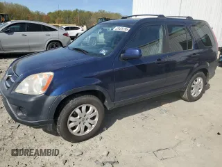 2005 Honda CR-V EX with VIN SHSRD78805U323402, listed as a Copart auction lot 53425795 with 184,485 mi miles and Clean Title. Bid and sale history available at carsss.com. Image 1.