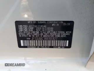 2024 Subaru Impreza with VIN JF1GUABC3R8391827, listed as a Copart auction lot 75197514 with 659 mi miles and Salvage Title. Bid and sale history available at carsss.com. Image 14.