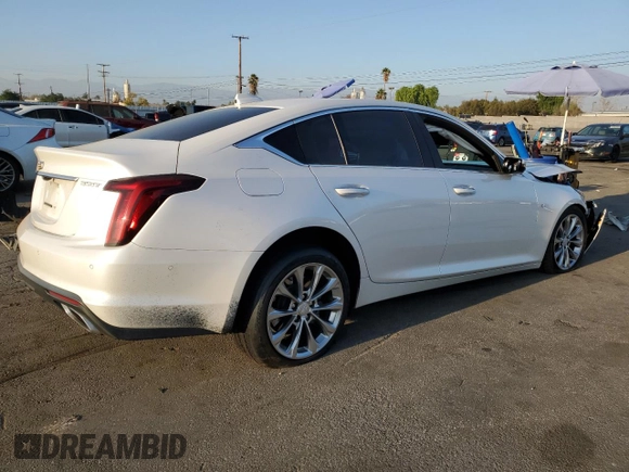 2022 Cadillac CT5 Premium Luxury z VIN 1G6DN5RK9N0118756, wystawiony jako Copart lot #46191675 z przebiegiem 45 527 mil mil oraz Szkody całkowita. Historia ofert i sprzedaży dostępna na DreamBid. Obrazek 3.