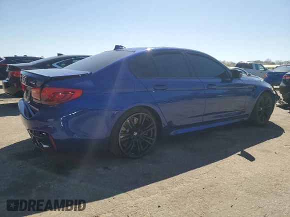 2019 BMW M5 Competition z VIN WBSJF0C55KB284512, wystawiony jako Copart lot #49328765 z przebiegiem Nie podano mil oraz Szkoda całkowita • Salvage title. Historia ofert i sprzedaży dostępna na DreamBid. Obrazek 3.