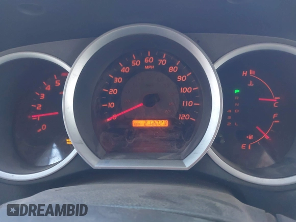 2009 Toyota Tacoma PreRunner with VIN 3TMJU62N69M072481, listed as a IAAI auction lot 41425389 with 212,723 mi miles. Bid and sale history available at carsss.com. Image 7.