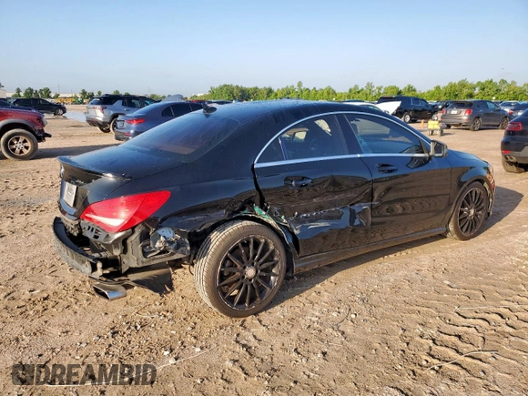 2014 Mercedes-Benz CLA 250 with VIN WDDSJ4EB5EN147700, listed as a Copart auction lot 57957115 with 135,229 mi miles and Salvage title. Bid and sale history available at DreamBid. Image 3.