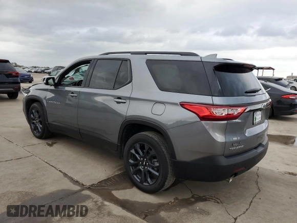 2021 Chevrolet Traverse RS with VIN 1GNERJKW1MJ143226, listed as a Copart auction lot 80538144 with 0 mi miles and Salvage Title. Bid and sale history available at carsss.com. Image 2.