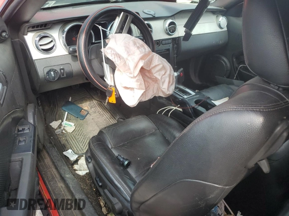 2007 Ford Mustang Deluxe with VIN 1ZVFT84N675331505, listed as a Copart auction lot 63427135 with 188,628 mi miles and Salvage title. Bid and sale history available at DreamBid. Image 8.