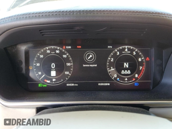 2019 Land Rover Range Rover HSE with VIN SALGS2SV7KA543459, listed as a Copart auction lot 50361955 with 54,538 mi miles and Salvage Title. Bid and sale history available at DreamBid. Image 9.