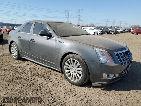 2012 Cadillac CTS Premium with VIN 1G6DS5E30C0129391, listed as a Copart auction lot 48699715 with 132,357 mi miles and Salvage title. Bid and sale history available at DreamBid. Image 4.