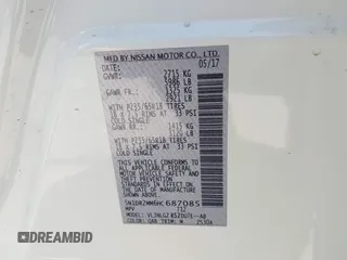2017 Nissan Pathfinder SV z VIN 5N1DR2MM6HC687085, wystawiony jako IAAI lot #41793687 z przebiegiem 138 842 mil mil oraz . Historia ofert i sprzedaży dostępna na DreamBid. Obrazek 9.