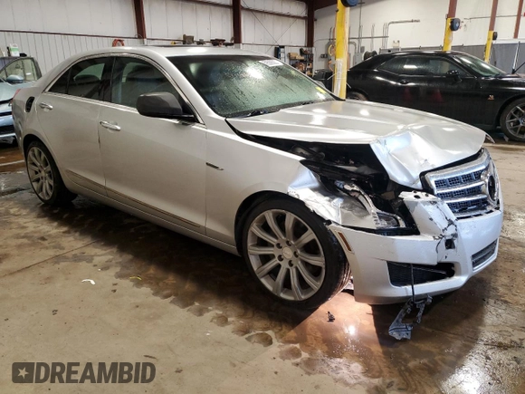 2013 Cadillac ATS with VIN 1G6AG5RX8D0162805, listed as a Copart auction lot 59568505 with 98,713 mi miles and Salvage title. Bid and sale history available at DreamBid. Image 4.