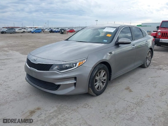 2017 Kia Optima LX with VIN 5XXGT4L39HG134180, listed as a IAAI auction lot 41370144 with 207,442 mi miles. Bid and sale history available at carsss.com. Image 2.