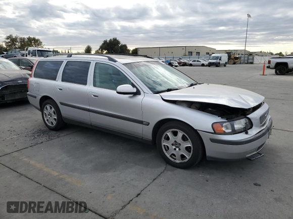 2002 Volvo V70 with VIN YV1SW58D121195061, listed as a Copart auction lot 77491824 with 141,689 mi miles and Salvage Title. Bid and sale history available at DreamBid. Image 4.