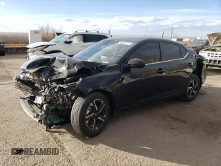 2025 Nissan Sentra SV with VIN 3N1AB8CV3SY215291, listed as a Copart auction lot 44817215 with 2,349 mi miles and Salvage Title. Bid and sale history available at carsss.com. Image 1.