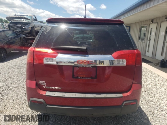 2014 GMC Terrain SLE with VIN 2GKALMEK1E6321321, listed as a Copart auction lot 57939185 with Not provided miles and Salvage title. Bid and sale history available at DreamBid. Image 6.