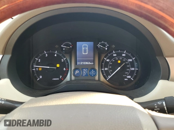 2011 Lexus GX 460 Premium with VIN JTJJM7FX2B5027421, listed as a Copart auction lot 52097425 with 210,362 mi miles and Salvage title. Bid and sale history available at DreamBid. Image 9.