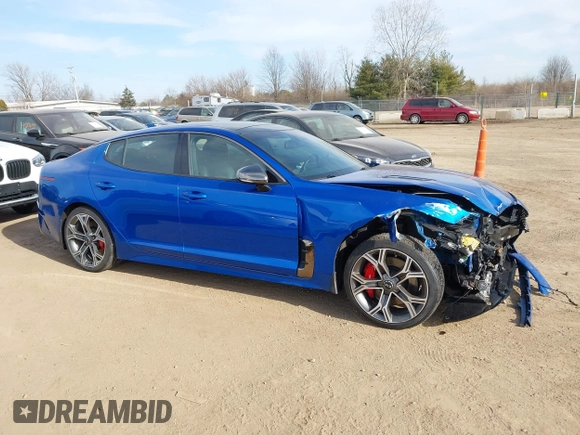 2020 Kia Stinger GT1 with VIN KNAE45LCXL6074179, listed as a IAAI auction lot 41718721 with 58,092 mi miles. Bid and sale history available at carsss.com. Image 13.