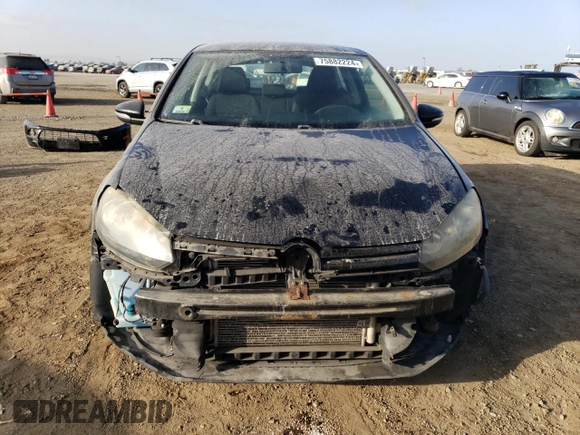 2010 Volkswagen Golf with VIN WVWAA7AJ5AW220959, listed as a Copart auction lot 75882224 with 119,463 mi miles and Salvage title. Bid and sale history available at DreamBid. Image 5.