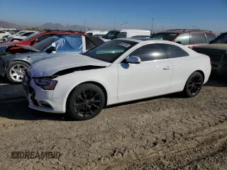 2014 Audi A5 Premium Plus with VIN WAURFAFR5EA001418, listed as a Copart auction lot 80541064 with 106,237 mi miles and Salvage title. Bid and sale history available at DreamBid. Image 1.