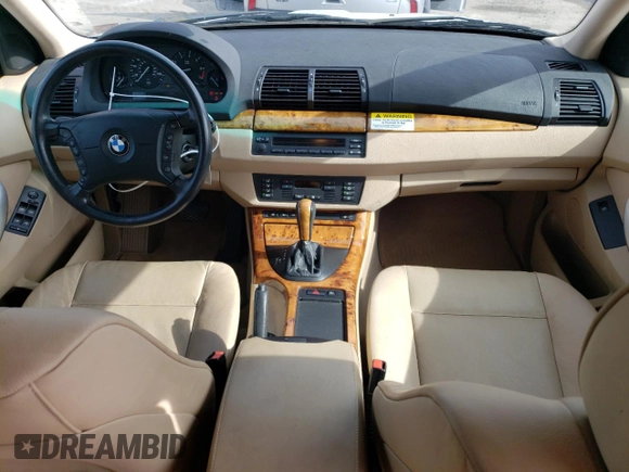 2002 BMW X5 3.0i with VIN 5UXFA53542LP38055, listed as a Copart auction lot 71703614 with 143,077 mi miles and Salvage Title. Bid and sale history available at carsss.com. Image 8.