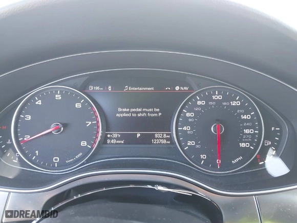 2012 Audi A6 3.0T Prestige with VIN WAUHGAFC8CN112409, listed as a IAAI auction lot 41577304 with 123,759 mi miles. Bid and sale history available at carsss.com. Image 7.