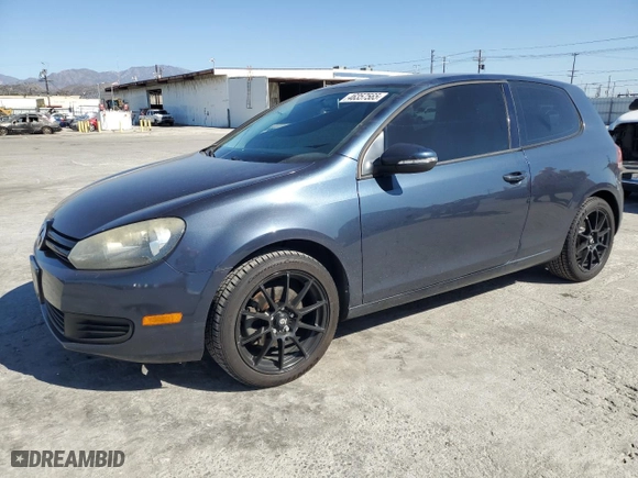2012 Volkswagen Golf w/Conv & Sunroof with VIN WVWAB7AJ7CW182229, listed as a Copart auction lot 46357565 with 117,399 mi miles and Salvage Title. Bid and sale history available at carsss.com. Image 1.