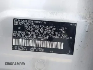 2010 Toyota RAV4 с VIN JTMKF4DV2A5028343, выставлен на аукционе IAAI как лот 42700055 с пробегом 146 553 миль миль и . История ставок и продаж доступна на DreamBid. Изображение 9.