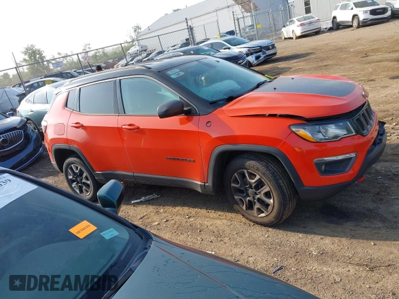 2018 Jeep Compass Trailhawk with VIN 3C4NJDDBXJT212723, listed as a IAAI auction lot 42469638 with 108,000 mi miles and . Bid and sale history available at DreamBid. Image 13.