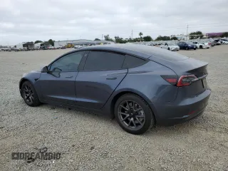 2023 Tesla Model 3 with VIN 5YJ3E1EA7PF598489, listed as a Copart auction lot 53868775 with 29,822 mi miles and Salvage Title. Bid and sale history available at carsss.com. Image 2.