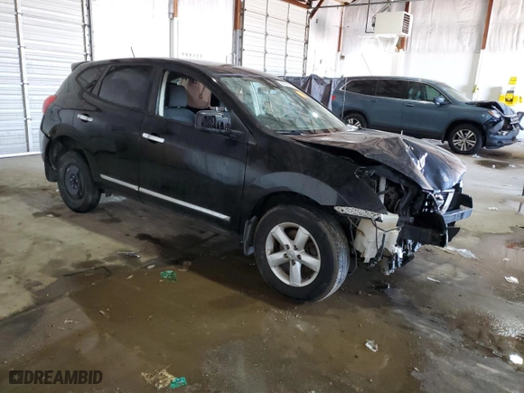 2012 Nissan Rogue S with VIN JN8AS5MT7CW251331, listed as a Copart auction lot 89265295 with 0 mi miles and Salvage Title. Bid and sale history available at carsss.com. Image 4.