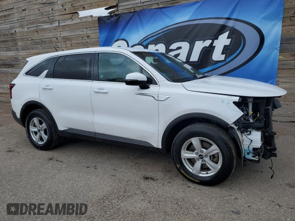 2022 Kia Sorento LX with VIN 5XYRGDLC6NG080860, listed as a Copart auction lot 60139615 with 54,389 mi miles and Clean title. Bid and sale history available at DreamBid. Image 4.