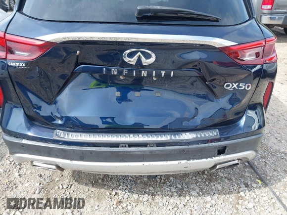 2019 Infiniti QX50 Essential with VIN 3PCAJ5M12KF118394, listed as a IAAI auction lot 42210552 with 98,068 mi miles and . Bid and sale history available at DreamBid. Image 6.