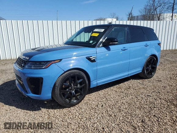 2022 Land Rover Range Rover Sport SVR with VIN SALWZ2RE6NA241274, listed as a Copart auction lot 51128365 with 37,783 mi miles and Clean Title. Bid and sale history available at DreamBid. Image 1.