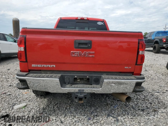 2017 GMC Sierra 2500HD SLT with VIN 1GT12TEY1HF105007, listed as a Copart auction lot 70427224 with 167,493 mi miles and Salvage Title. Bid and sale history available at carsss.com. Image 6.