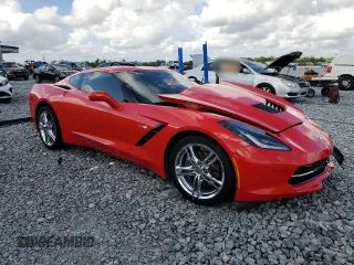 2016 Chevrolet Corvette 1LT with VIN 1G1YB2D72G5122350, listed as a Copart auction lot 54507735 with Not provided miles and Salvage title. Bid and sale history available at DreamBid. Image 4.