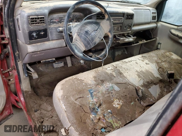 2004 Ford F-250 with VIN 1FTNF21S34EA70410, listed as a Copart auction lot 76606214 with Not provided miles and Salvage title. Bid and sale history available at DreamBid. Image 8.